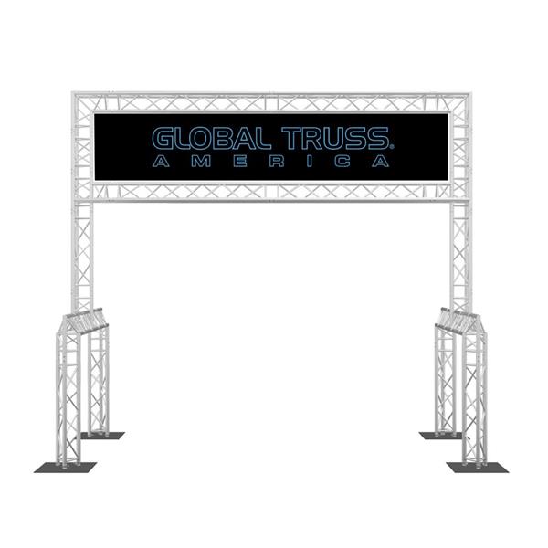 Grote foto global truss in veel uitvoeringen muziek en instrumenten licht en laser