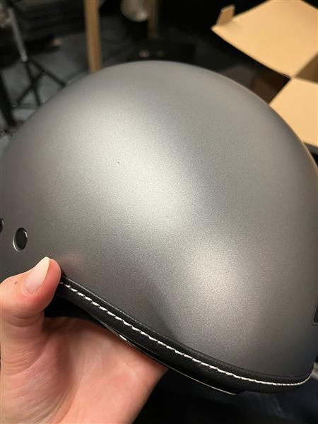 Grote foto motocubo beetle jethelm met vizier mat titanium maat s outlet motoren kleding