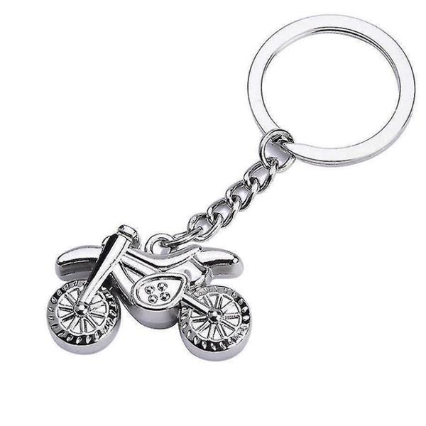 Grote foto sleutelhanger zilveren dirtbike motoren kleding