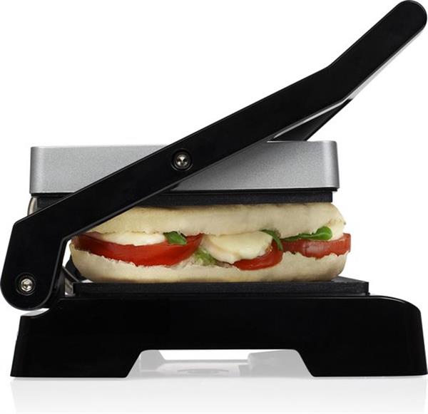 Grote foto tristar contactgrill gr 2854 panini grill tosti ijzer zwevende bovendeksel anti aanbaklaag witgoed en apparatuur algemeen