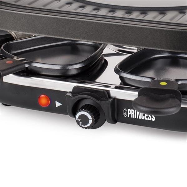 Grote foto princess gourmetstel 162700 raclette oval grill party speciaal cr pegedeelte 8 personen 43 x huis en inrichting keukenbenodigdheden