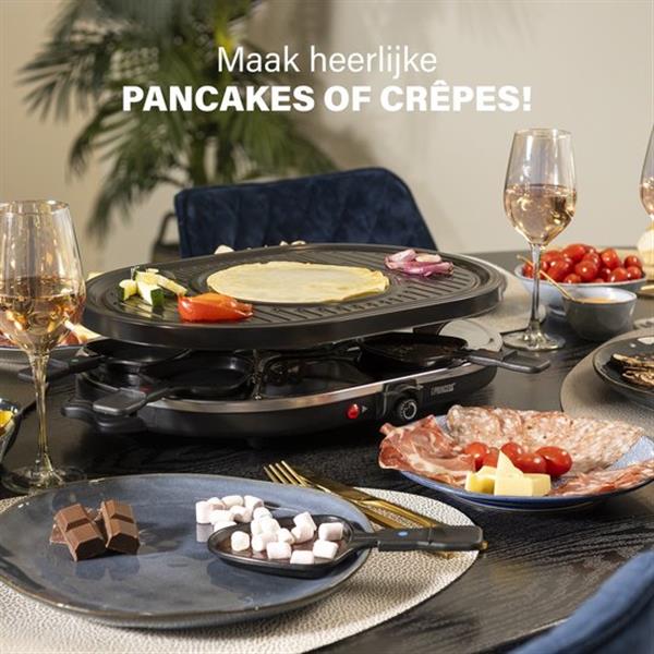 Grote foto princess gourmetstel 162700 raclette oval grill party speciaal cr pegedeelte 8 personen 43 x huis en inrichting keukenbenodigdheden