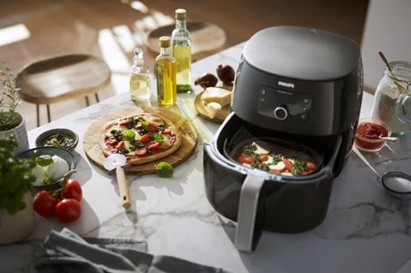 Grote foto philips airfryer hd9953 00 airfryer pizza bakplaat accessoire kit verpakking beschadigd huis en inrichting keukenbenodigdheden