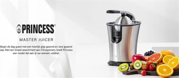 Grote foto princess master juicer 201851 elektrische citruspers druppelstop universele perskege 160 w huis en inrichting keukenbenodigdheden