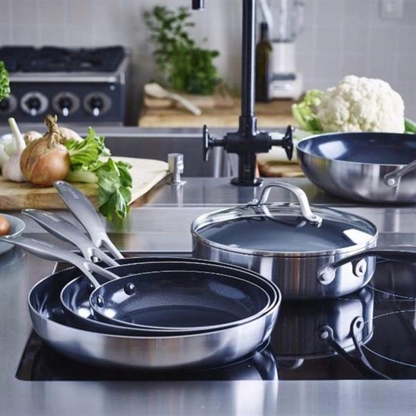 Grote foto greenpan healthy ceramic non stick braadpan 24 cm anti aanbak pan koekenpan huis en inrichting kookgerei