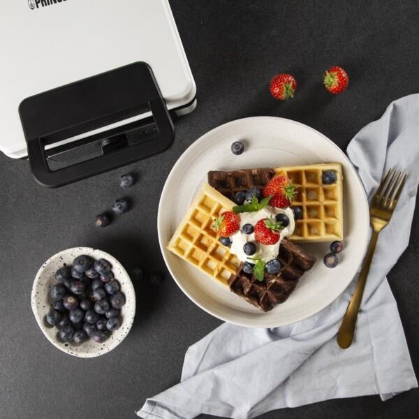 Grote foto princess 132397 wafelijzer 2 belgische wafels 4x7 regelbare thermostaat anti aanbaklaag 12 huis en inrichting keukenbenodigdheden