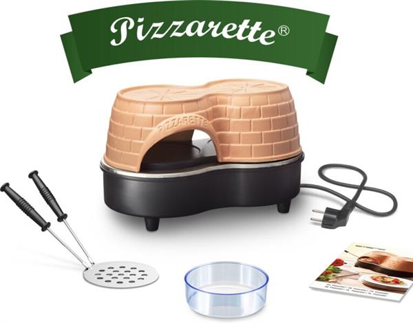 Grote foto emerio duo po 122250 pizzarette 2 persoons pre bake functie handgemaakte terracotta koepel huis en inrichting keukenbenodigdheden