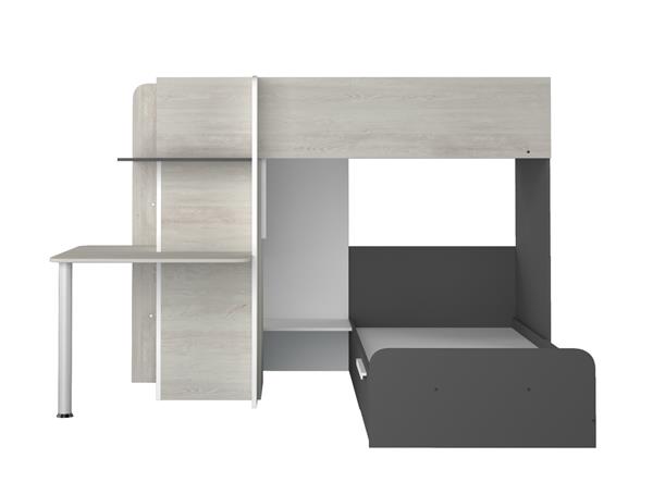 Grote foto palatino hoekstapelbed met bureau kast en lade 90x190 witgrenen antraciet trasman huis en inrichting bedden