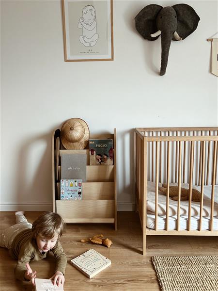 Grote foto boekenrek slim white white s kinderen en baby complete kinderkamers