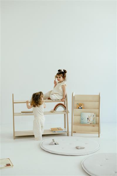 Grote foto boekenrek slim white white s kinderen en baby complete kinderkamers