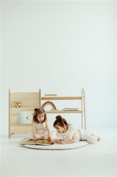 Grote foto boekenrek slim white white s kinderen en baby complete kinderkamers