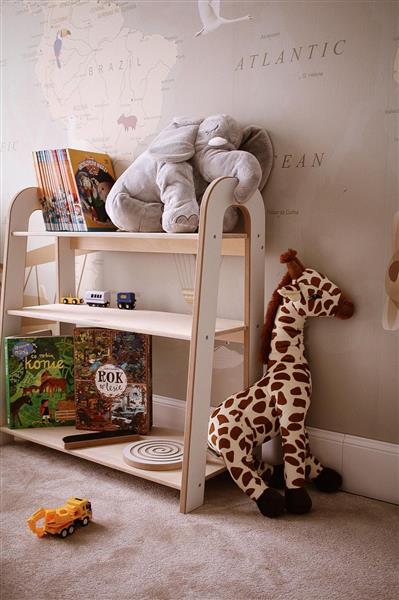 Grote foto opbergtoren boekenrek slim white white s kinderen en baby complete kinderkamers