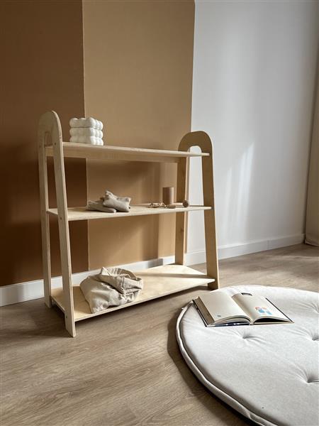 Grote foto opbergtoren boekenrek slim natural natural s kinderen en baby complete kinderkamers