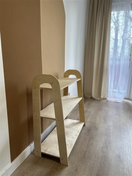 Grote foto opbergtoren boekenrek slim natural natural s kinderen en baby complete kinderkamers