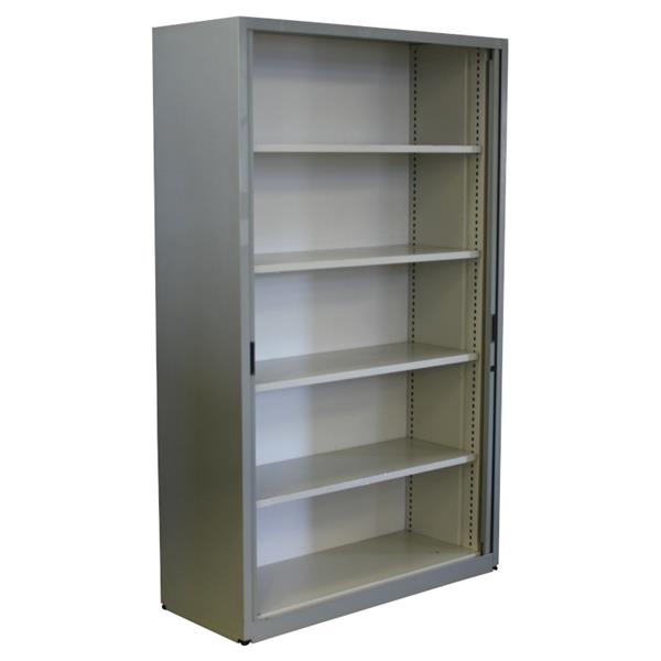 Grote foto roldeurkast zilvergrijs zilvergrijs 195 x 120 x 47 huis en inrichting overige