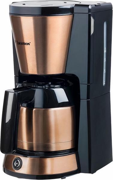 Grote foto bestron koffiezetapparaat voor filterkoffie filterkoffiemachine met thermoskan voor 8 kopjes 900w witgoed en apparatuur koffiemachines en espresso apparaten