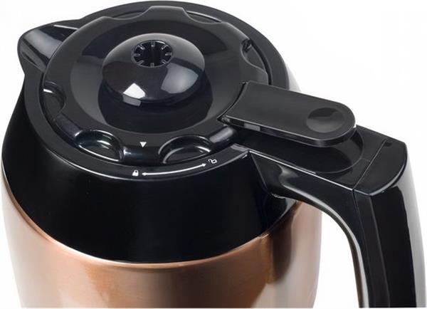 Grote foto bestron koffiezetapparaat voor filterkoffie filterkoffiemachine met thermoskan voor 8 kopjes 900w witgoed en apparatuur koffiemachines en espresso apparaten