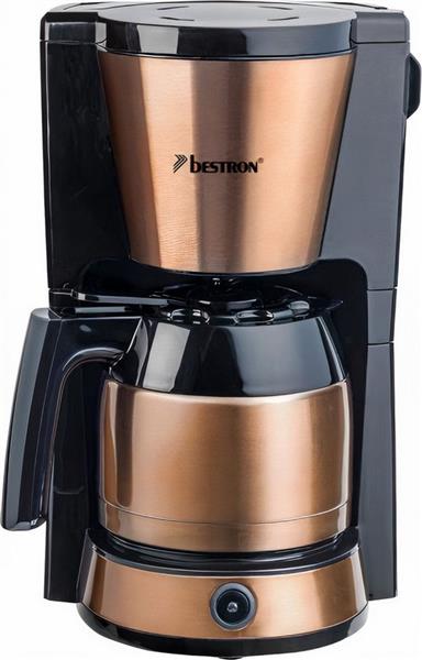 Grote foto bestron koffiezetapparaat voor filterkoffie filterkoffiemachine met thermoskan voor 8 kopjes 900w witgoed en apparatuur koffiemachines en espresso apparaten
