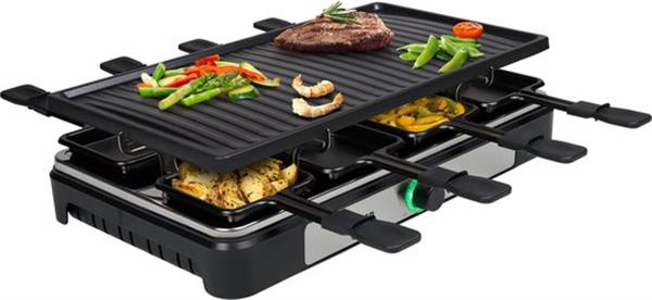 Grote foto tristar gourmetstel ra 2746 gourmetset voor 8 personen met grote grillplaat gourmetplaat met r huis en inrichting keukenbenodigdheden