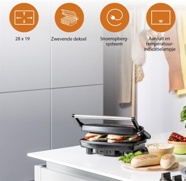 Grote foto tristar contact grill gr 2856 verpakking beschadigd huis en inrichting keukenbenodigdheden