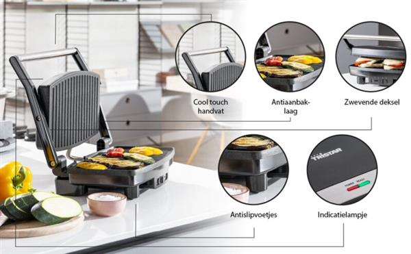 Grote foto tristar contact grill gr 2856 verpakking beschadigd huis en inrichting keukenbenodigdheden