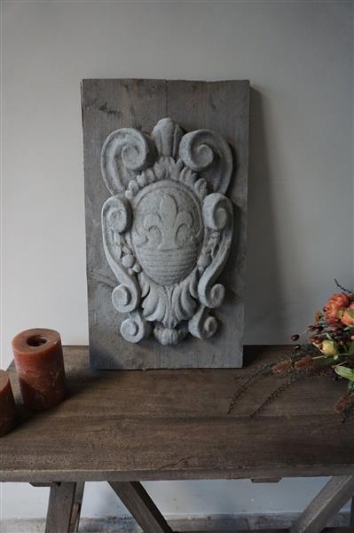 Grote foto wandpaneel franse lelie h69 5 x b39 x d12 cm huis en inrichting woningdecoratie