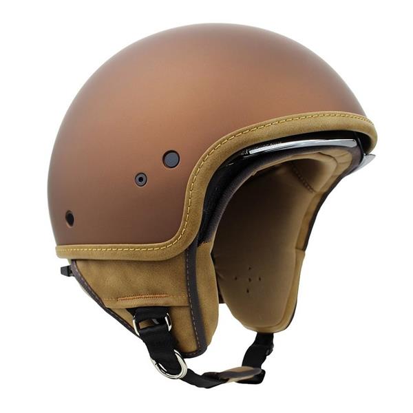 Grote foto motocubo beetle jethelm ece 22.06 mat brons motoren kleding