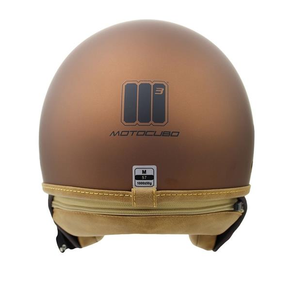 Grote foto motocubo beetle jethelm ece 22.06 mat brons motoren kleding