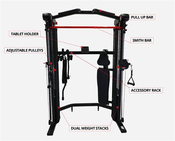 Grote foto inspire sf3 functional trainer smith machine sport en fitness fitness