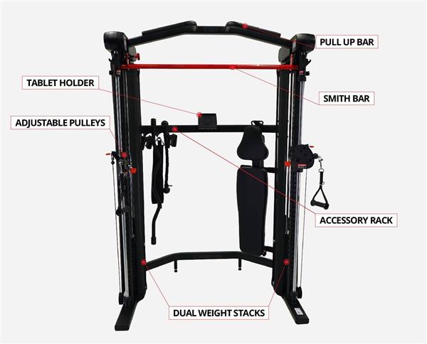 Grote foto inspire sf3 functional trainer smith machine sport en fitness fitness