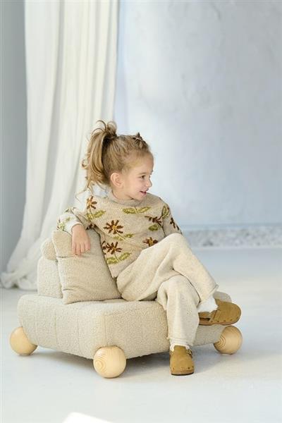 Grote foto kinderfauteuil cozy waffle cosy waffle kinderen en baby complete kinderkamers