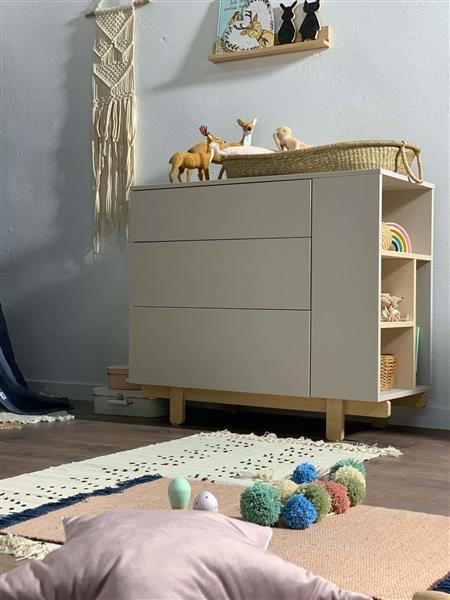 Grote foto commode basic met boekenkast white commode basic white kinderen en baby complete kinderkamers