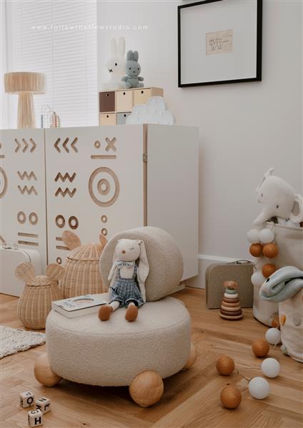 Grote foto kinderfauteuil cozy bee zetel cosy bee kinderen en baby complete kinderkamers