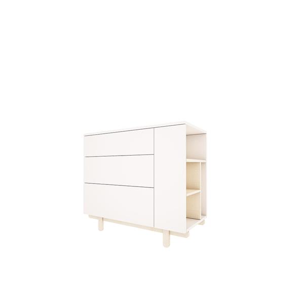 Grote foto commode basic met boekenkast white commode basic white kinderen en baby complete kinderkamers