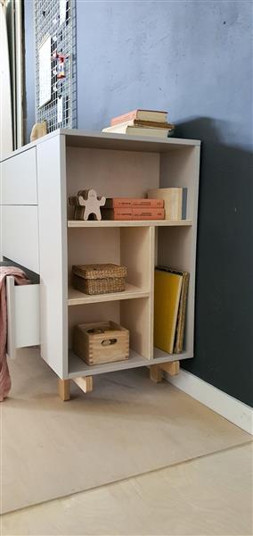Grote foto commode basic met boekenkast white commode basic white kinderen en baby complete kinderkamers