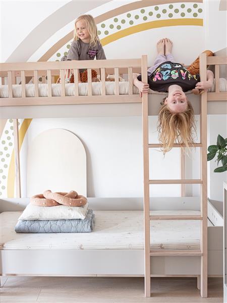 Grote foto stapelbed basic 90x200cm white white kinderen en baby complete kinderkamers