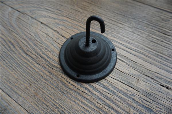 Grote foto hanglamp zwart schijfjes tweede kansje huis en inrichting woningdecoratie