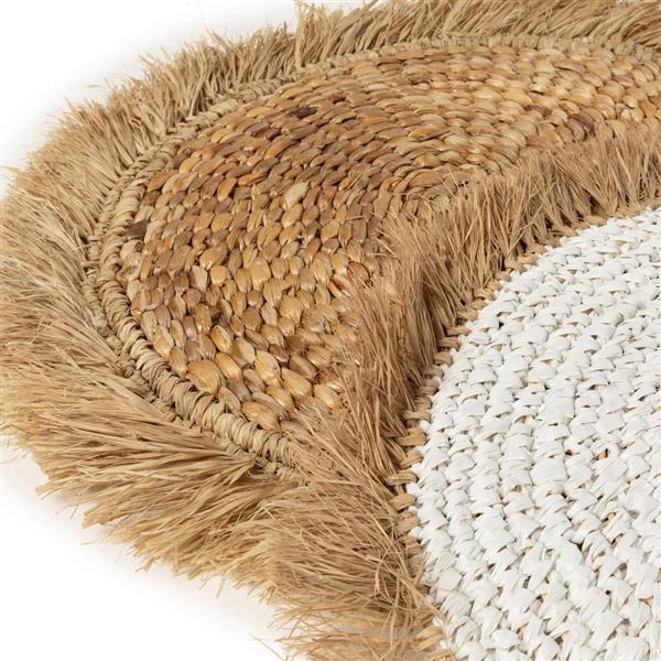 Grote foto de water hyacinth raffia placemat naturel huis en inrichting woningdecoratie