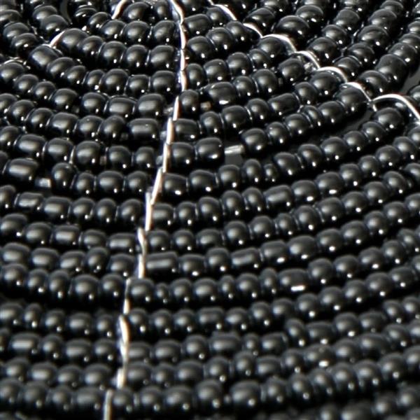 Grote foto de beaded onderzetter zwart huis en inrichting woningdecoratie