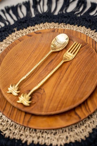 Grote foto de palmboom vork goud huis en inrichting woningdecoratie