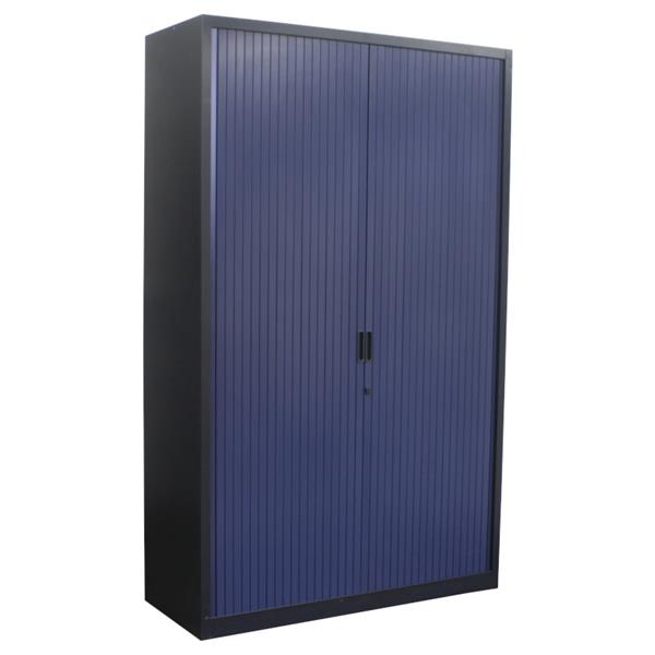 Grote foto roldeurkast antraciet blauw 195 x 120 x 47 huis en inrichting overige