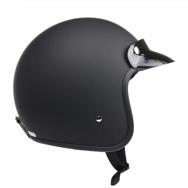 Grote foto redbike rb 710 retro jethelm mat zwart motoren kleding