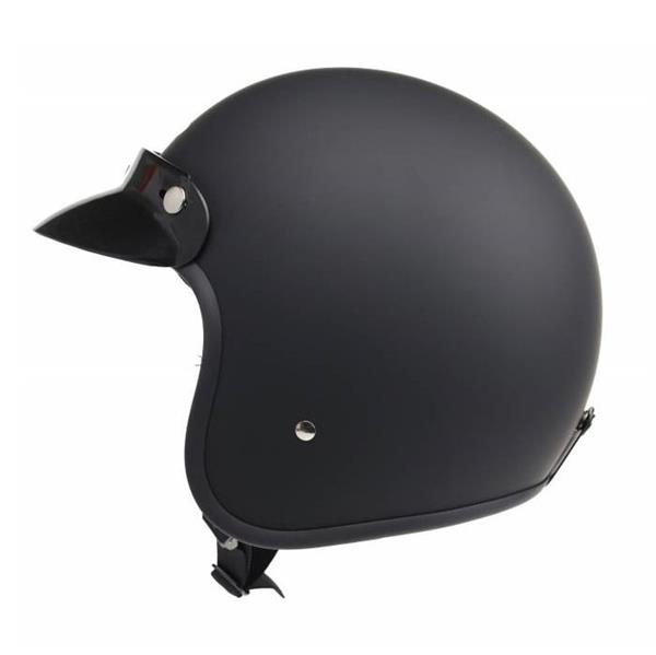 Grote foto redbike rb 710 retro jethelm mat zwart motoren kleding