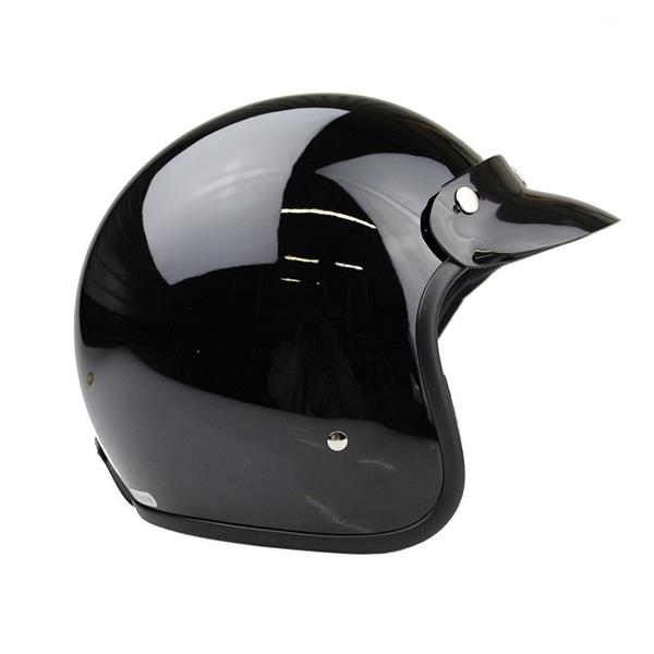 Grote foto redbike rb 705 retro jethelm glans zwart motoren kleding