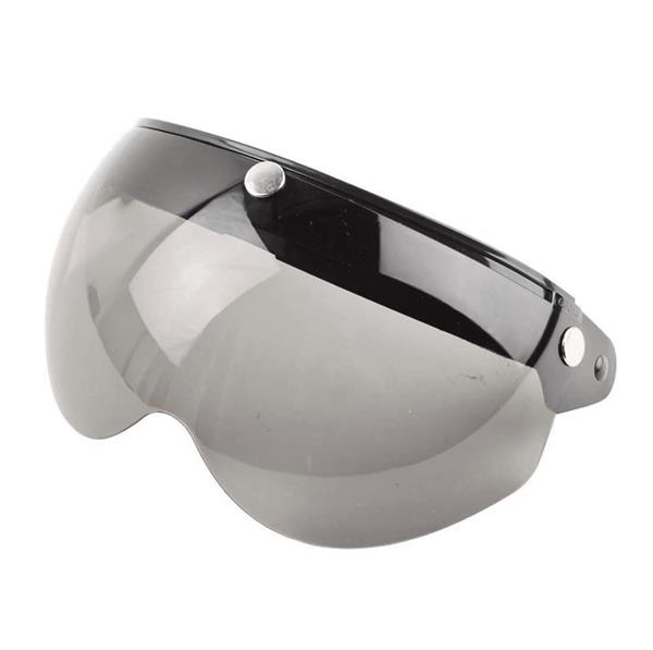 Grote foto flip up 3 knop brilvizier light smoke motoren kleding