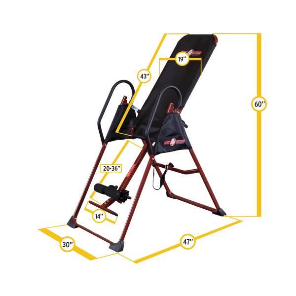 Grote foto best fitness rugtrainer inversion table bfinver10 sport en fitness fitness