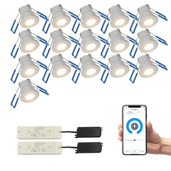 Grote foto smart inbouwspots buiten verlichting set 16 stuks huis en inrichting overige