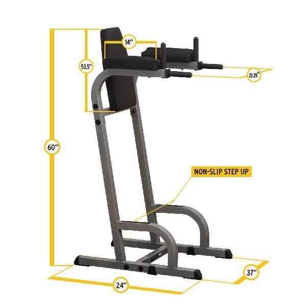 Grote foto body solid power tower gvkr60 sport en fitness fitness