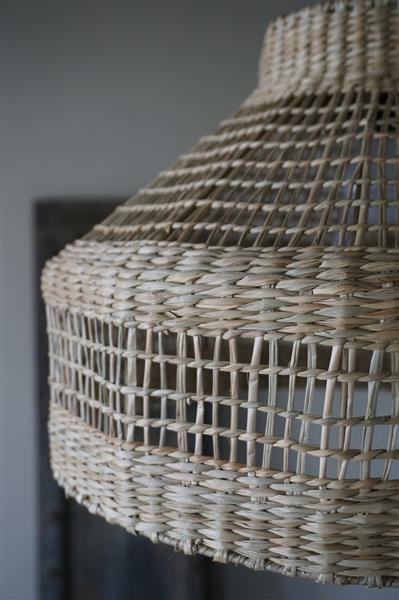 Grote foto latika hanglamp zeegras 45 x h30 cm huis en inrichting bankstellen