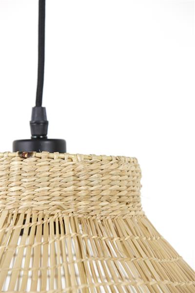 Grote foto latika hanglamp zeegras 45 x h30 cm huis en inrichting bankstellen